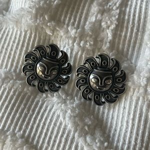 James Avery Retired sun earrings sterling silver